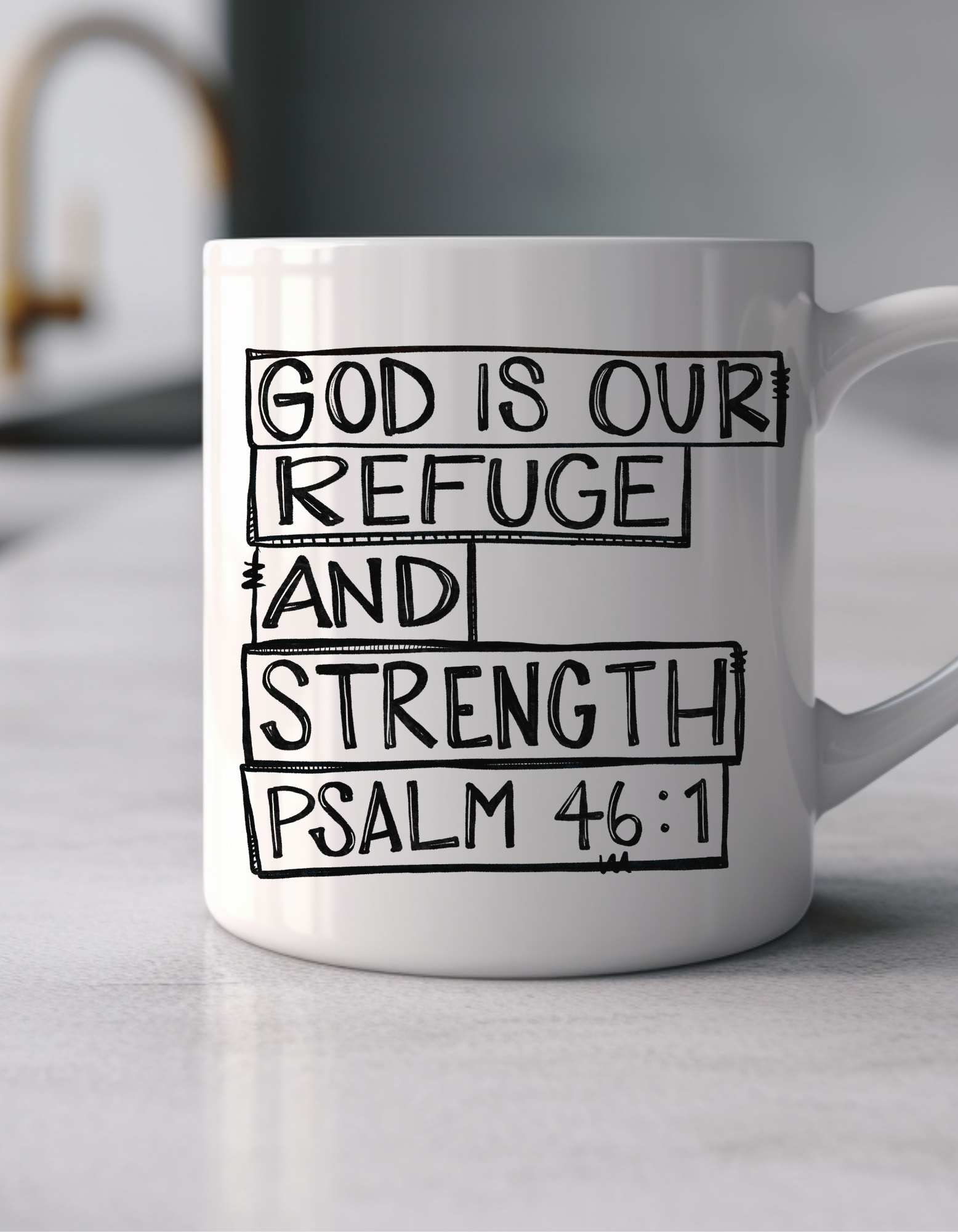 God is Our Refuge Mug