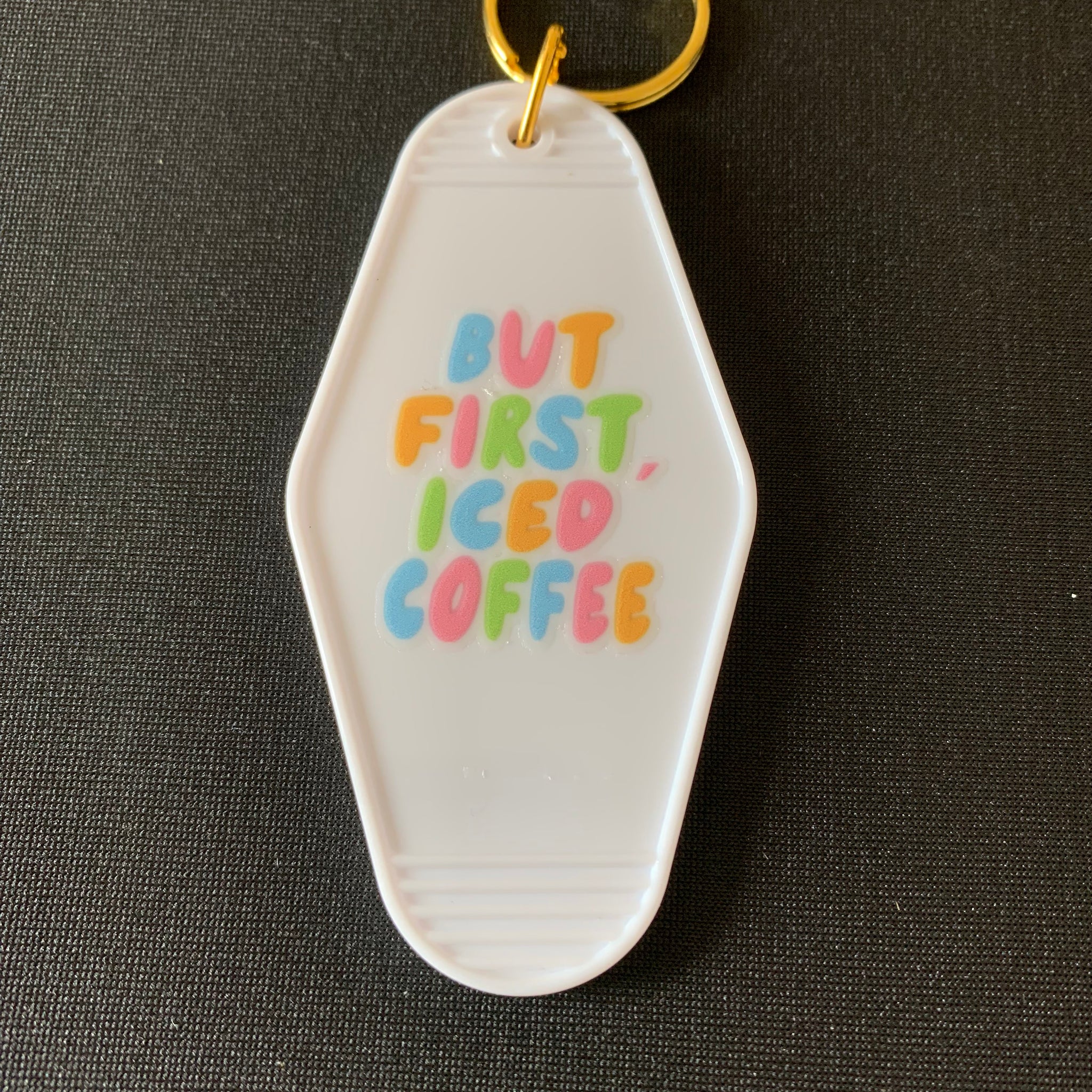 But First Coffee Keychain